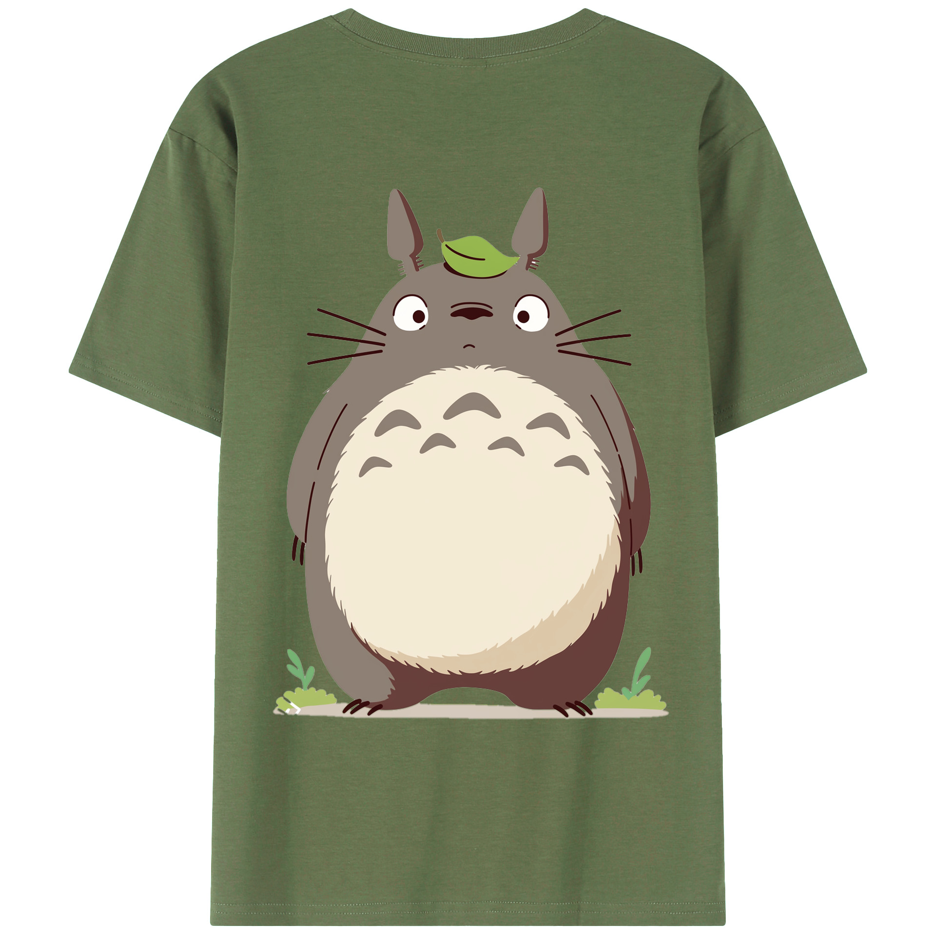 （画像用） となりのトトロ 草壁メイ 草壁サツキ My Neighbor Totoro Satsuki Kusakabe Mei Kusakabe 綿100％ メンズ半袖Tシャツ（バックプリント） 通気性